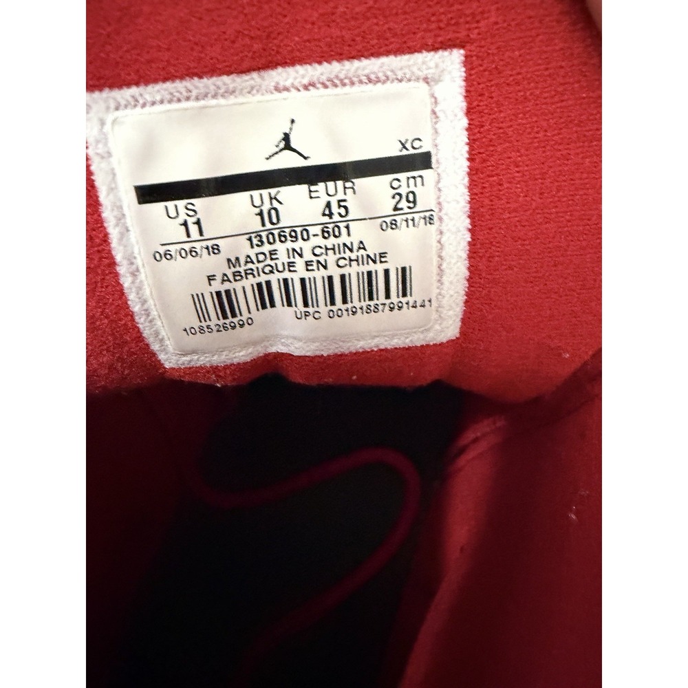 Jordan Air Jordan 12 Retro Gym Red/Black High Top 2018 SIZE 11M 130690-601 - Picture 9 of 9